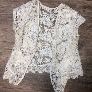 Crochet Short Sleeve Shrug